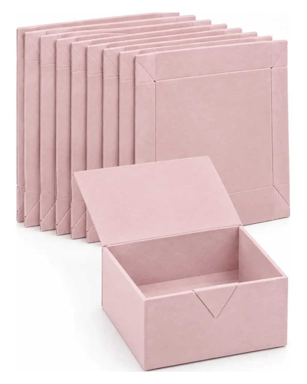 Coffrets cadeaux effet velours — lot de 10, à monter