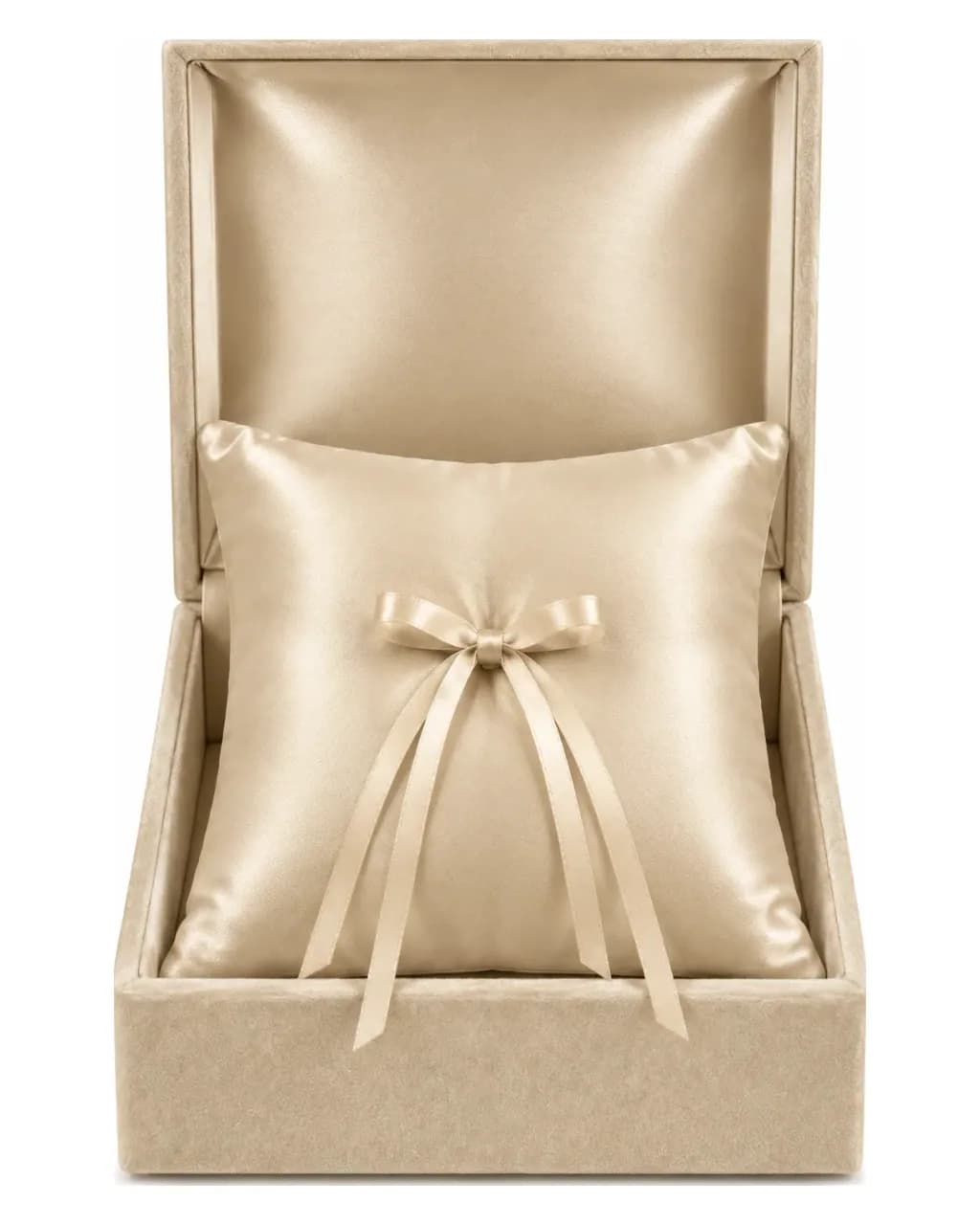 Coussin porte-alliances et son coffret — 2 pièces