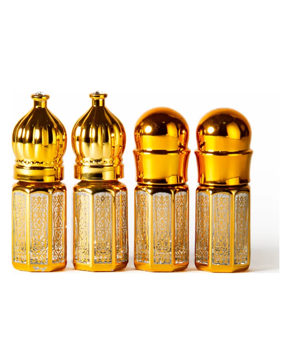 Flacons à attar en verre, vides — lot de 12