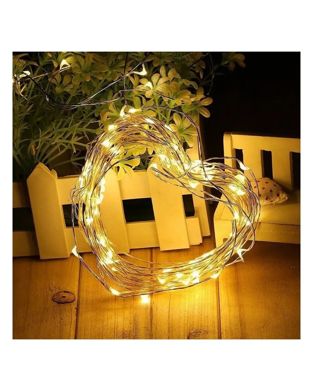Guirlande lumineuse LED USB 10 m — 100 LED, fil de cuivre