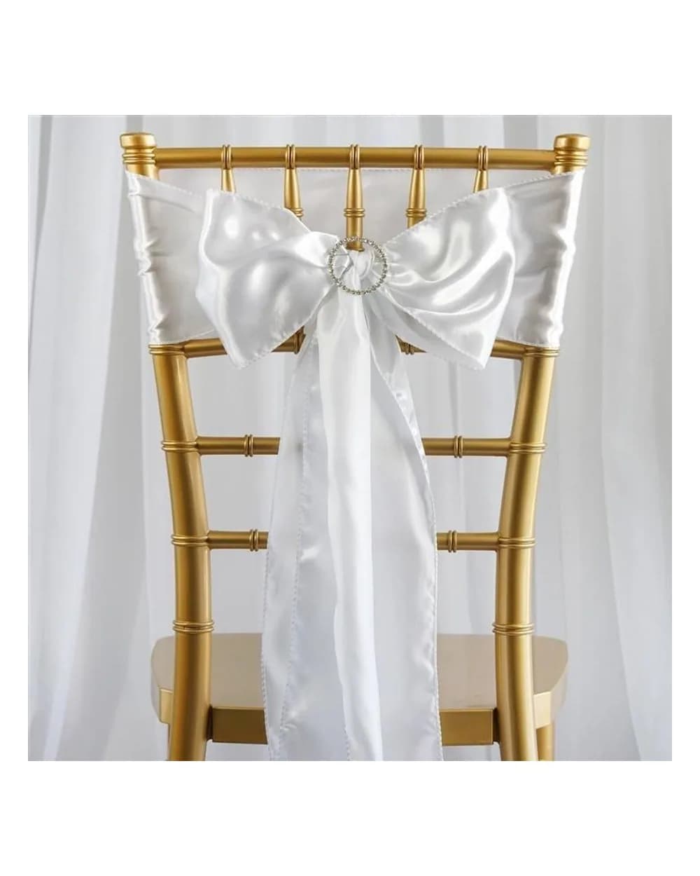 Nœuds de chaise en satin — lot de 10