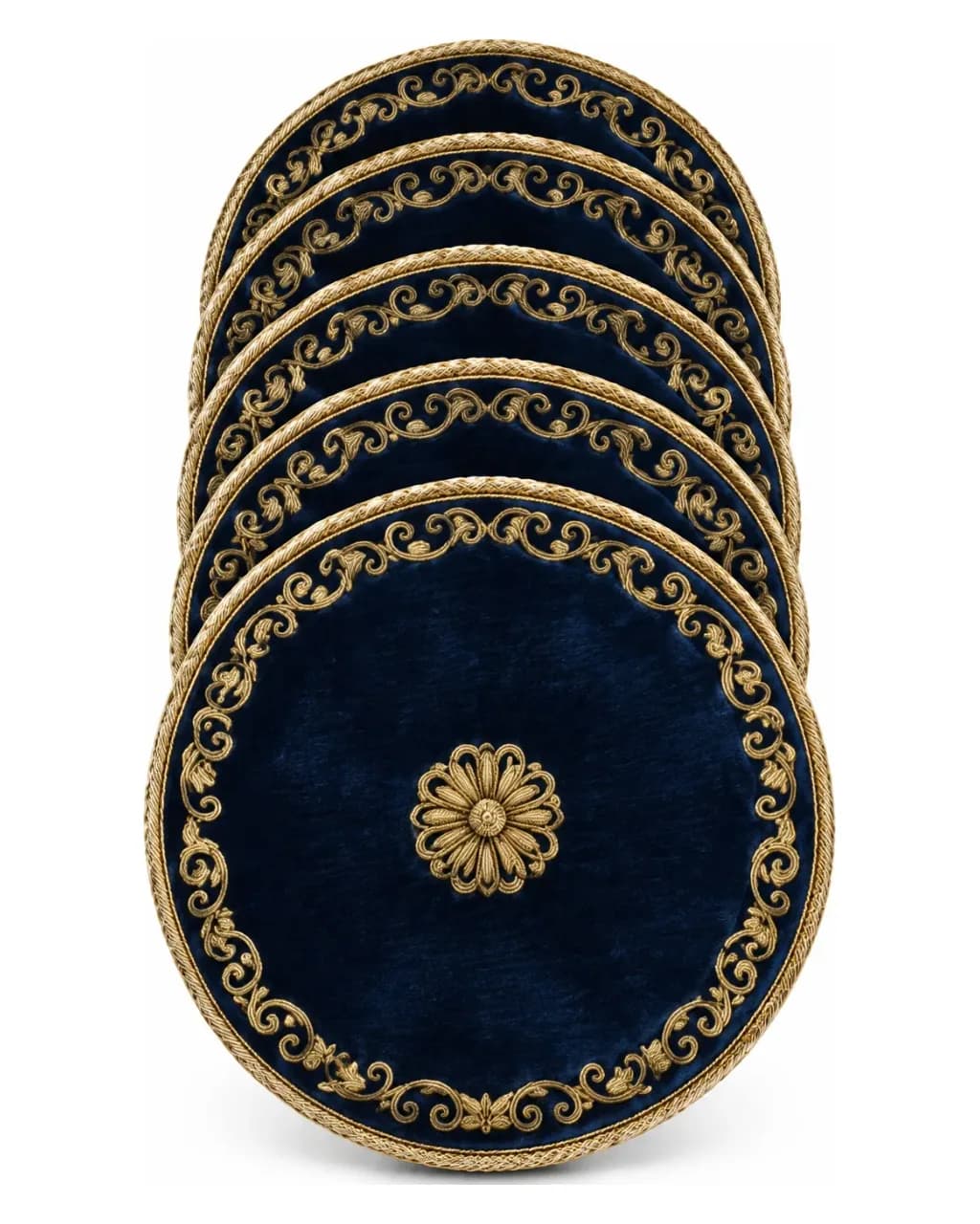Mefrech de siniya brodé — lot de 6 pièces