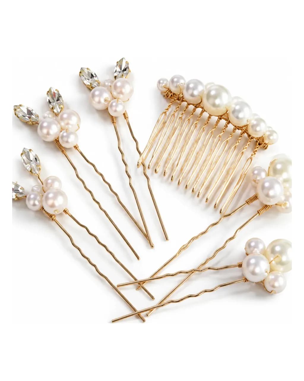 Peignes à voile et à chignon — lot de 6 — vue 2